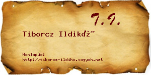 Tiborcz Ildikó névjegykártya